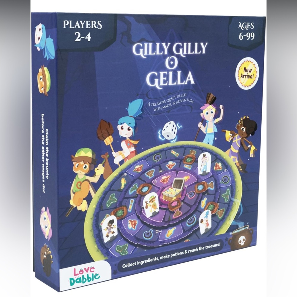 Gilly Gilly O Gella Game Board Game Family Night Mythical Tower Treasure FCT